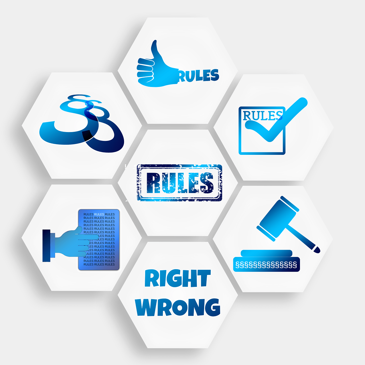 rule, hook, check mark