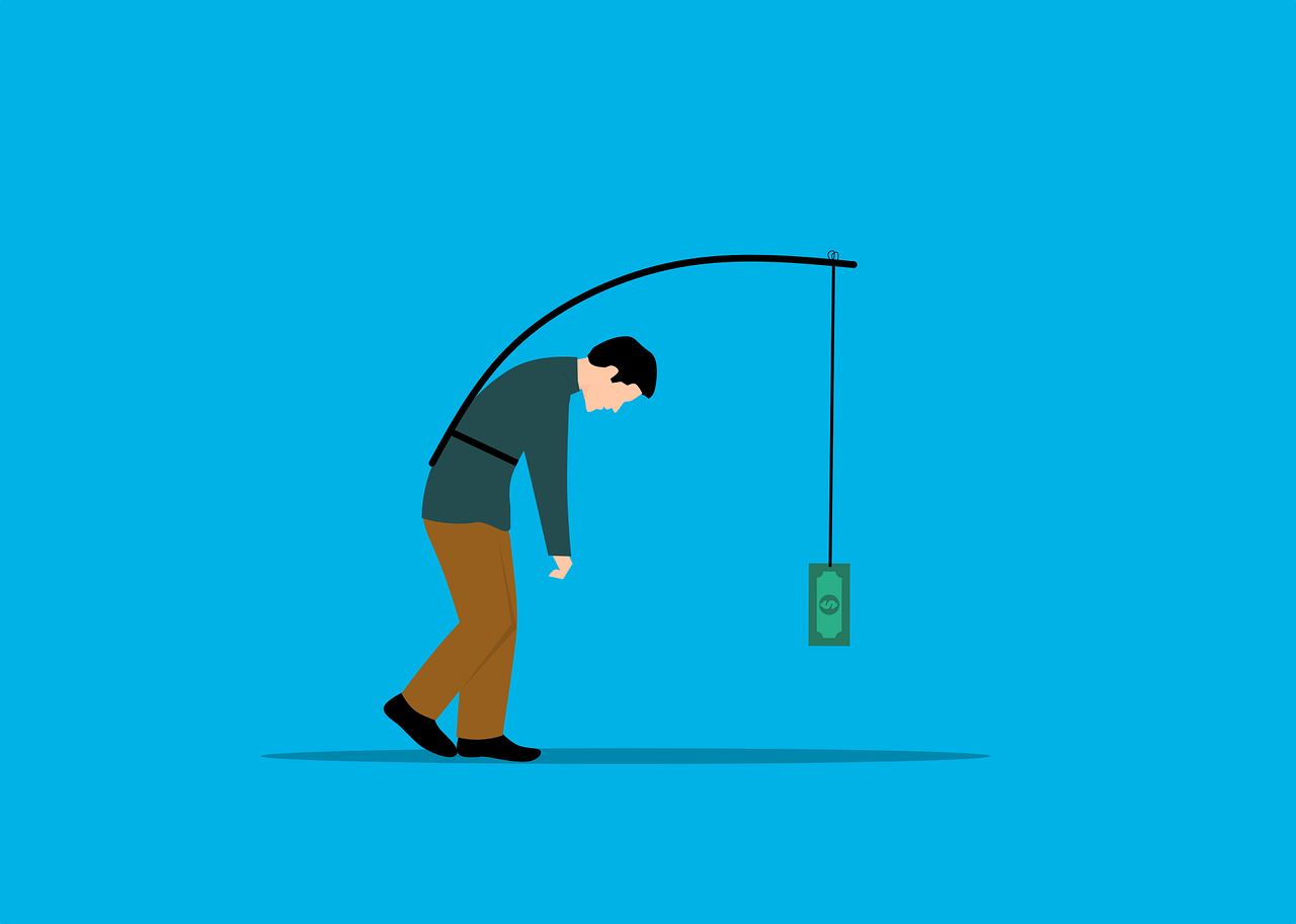 chasing, money, follow, trying, catch, hook, finance, wealth, concept, employee, corporate, worker, tired, exhausted, man, dollar, cartoon, profit, commerce, salary, trap, benefit, bait, salary, salary, salary, salary, salary, trap, trap, benefit