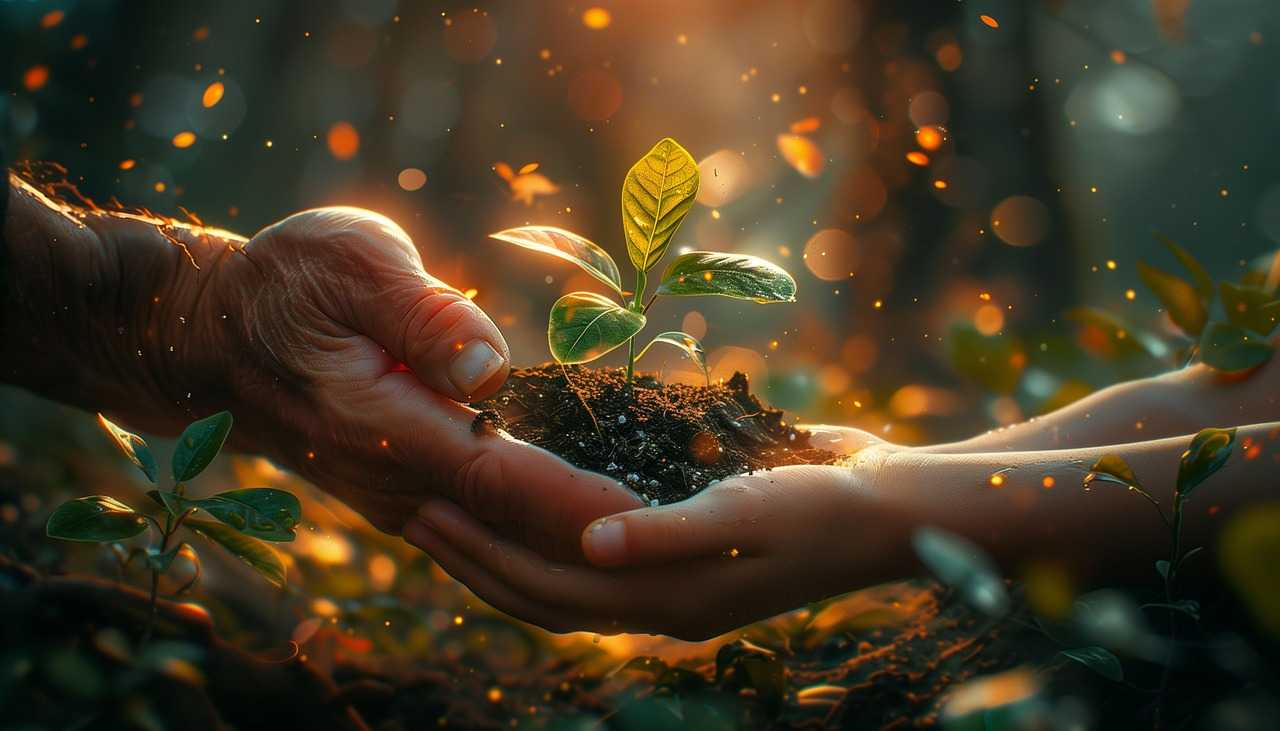 plant, nature, garden, hands, symbol, young, old, experience, science, ai generated, experience, experience, experience, experience, experience