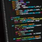 a computer screen with a bunch of code on it